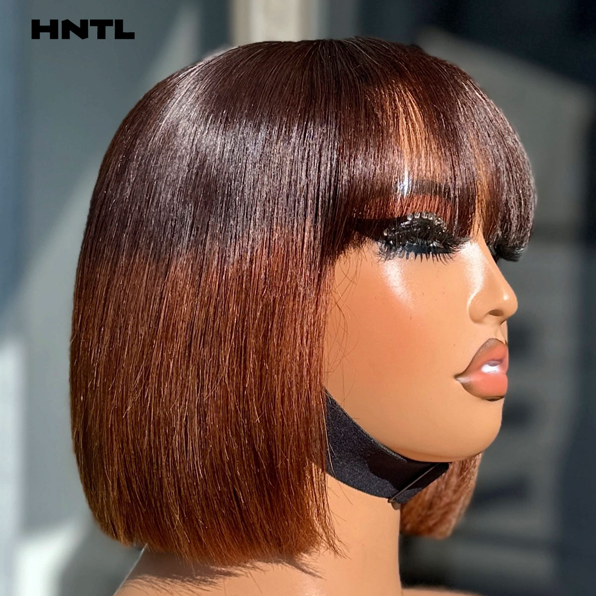 Glueless Wear And Go Human Hair Wig - 웨어앤고 2바이6 클로저뱅 밥 8인치 글루리스