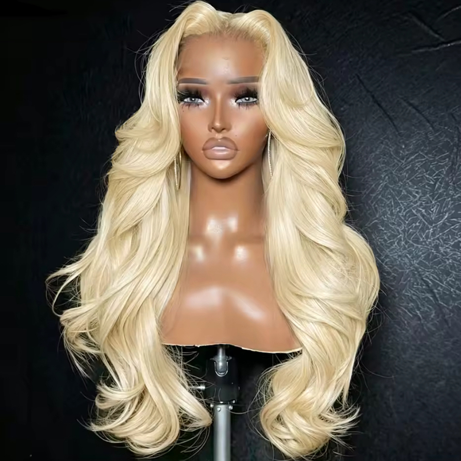 613 Blonde Body Wave Lace Front Wig - 613 13x6 레이스 프론탈 가발 인모