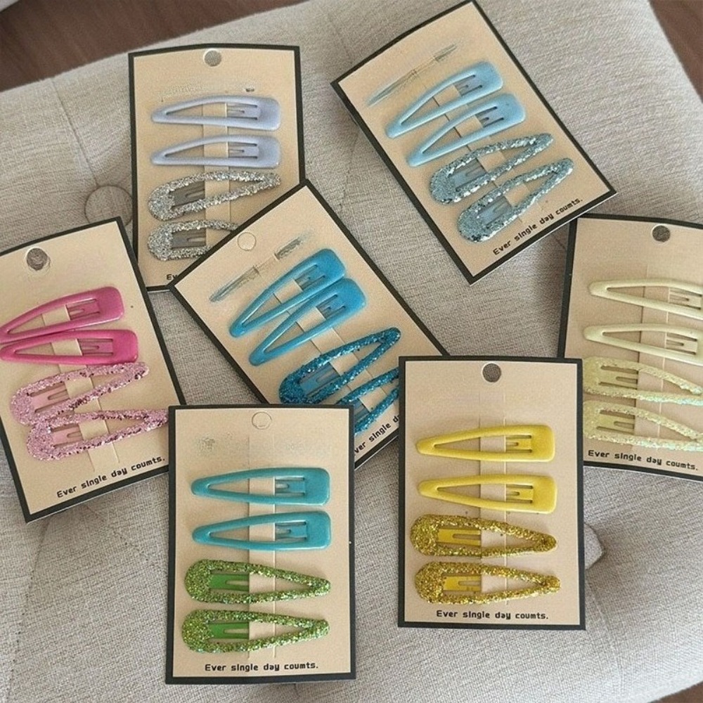Hair Clips - 한국 스타일 물방울 모양 바레트 밝은