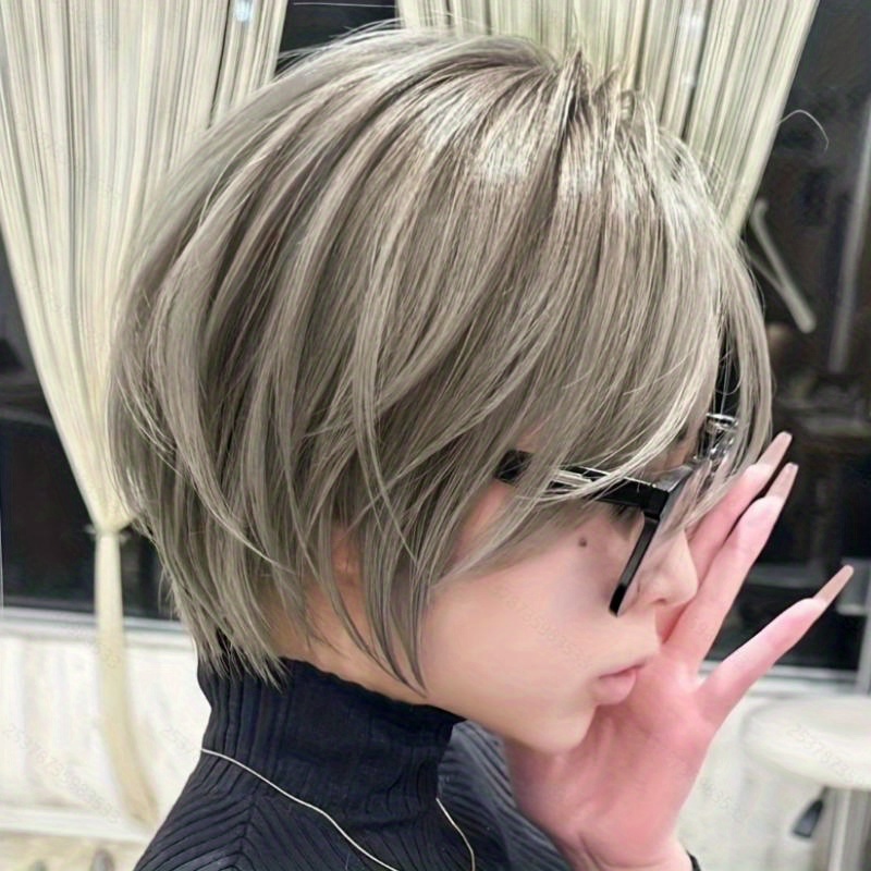Synthetic Braided Wigs For Black Women - 여성용 합성 레이어드 숏 보브 가발,