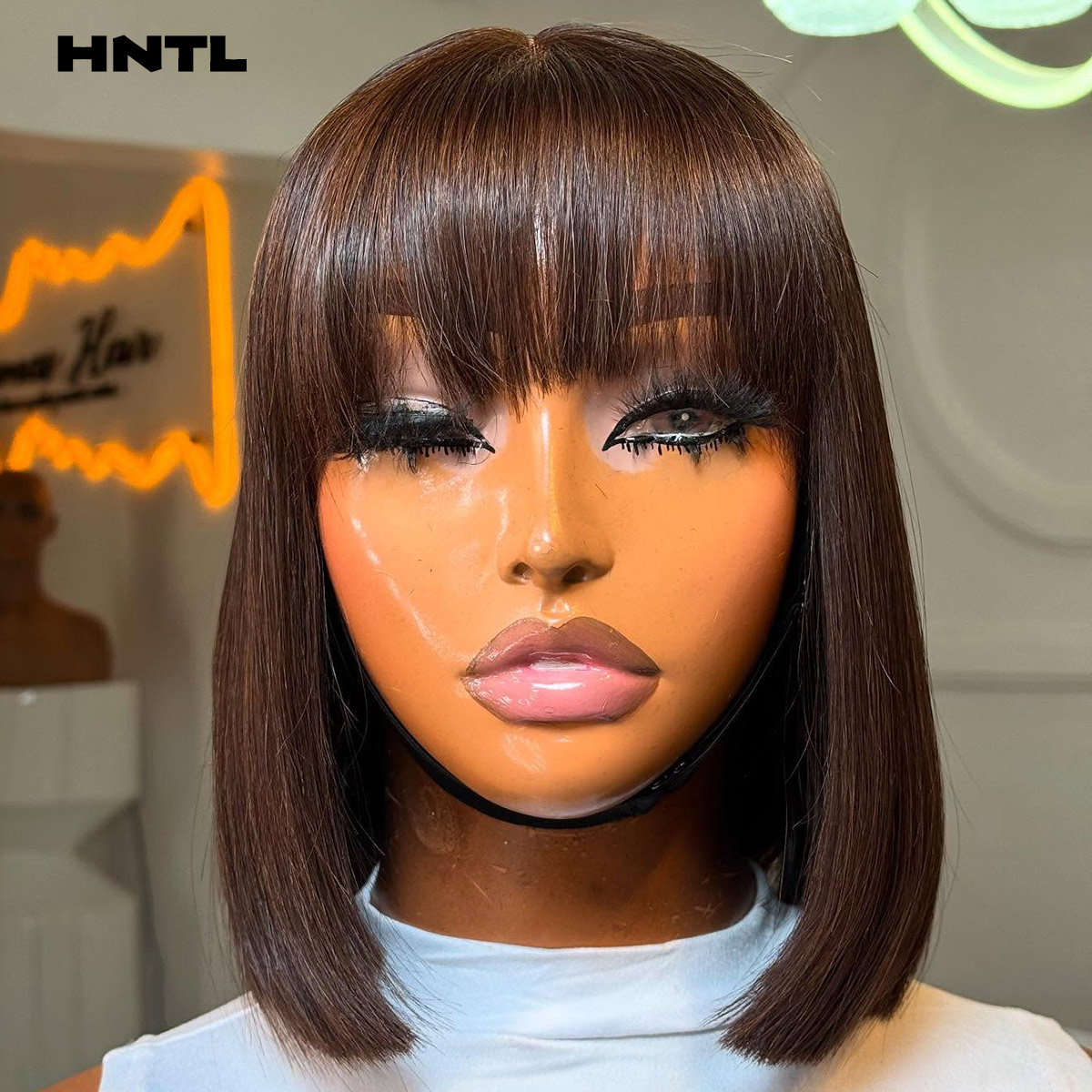 웨어앤고 글루리스 가발 인모 브라운 컬러 4x4 5x5 - Pre Parted 13X4 Lace Front Bob Wig 리뷰 및 가격