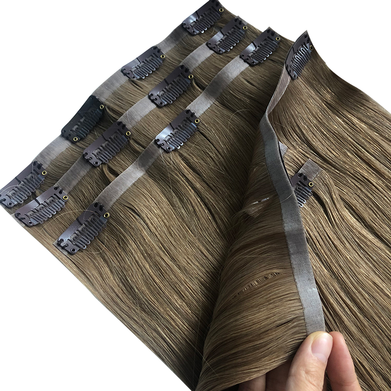 전체 머리 머리 확장에 직선 보이지 않는 PU 클립 1 - Seamless Clip In Hair Extensions Human Hair 리뷰 및 가격