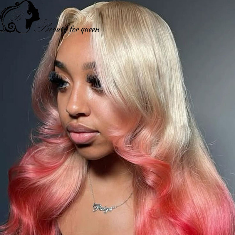 레이스 프론트 롱 스트레이트 인모 가발 13x6 브라질 - 613 Blonde Body Wave Lace Front Wig 리뷰 및 가격