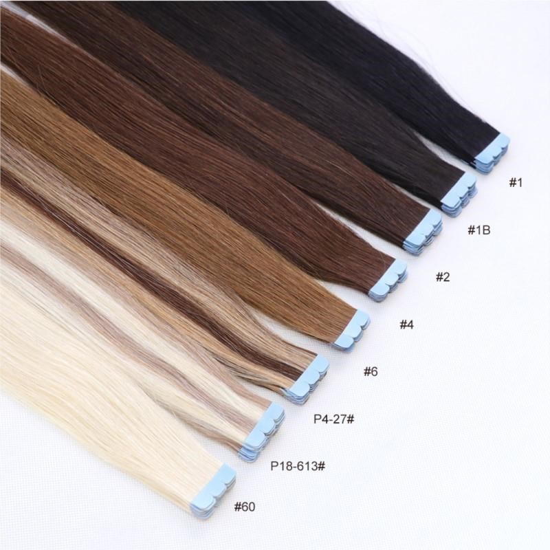 미니 테이프 헤어 익스텐션 인간의 머리카락 천연 테이프 - Invisible Tape In Extensions Real Hair 리뷰 및 가격