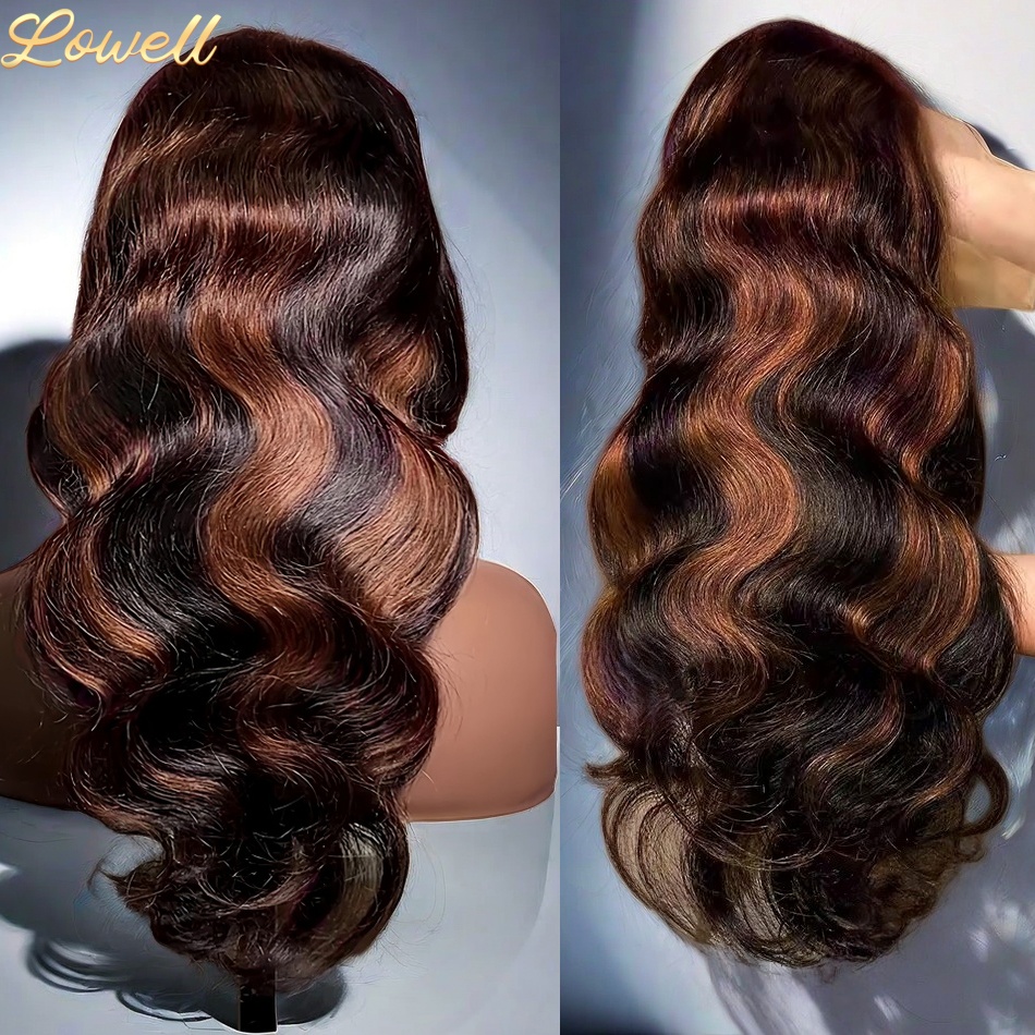 하이라이트 바디 웨이브 13x6 HD 옴버 레이스 프론 - Lace Front Wigs 리뷰 및 가격
