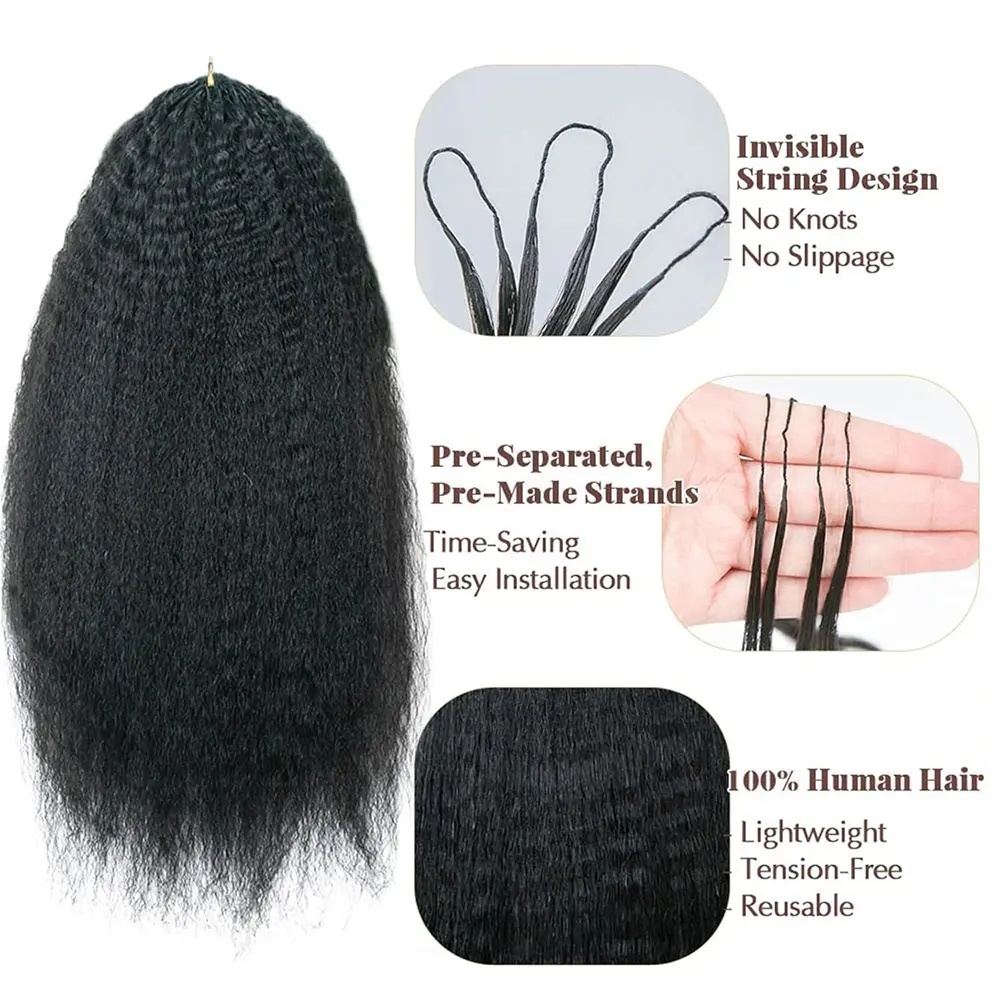 매듭이 없는, 곱슬거리는 느낌의 스트레이트 스타일, 깃 - Human Hair Wigs 리뷰 및 가격