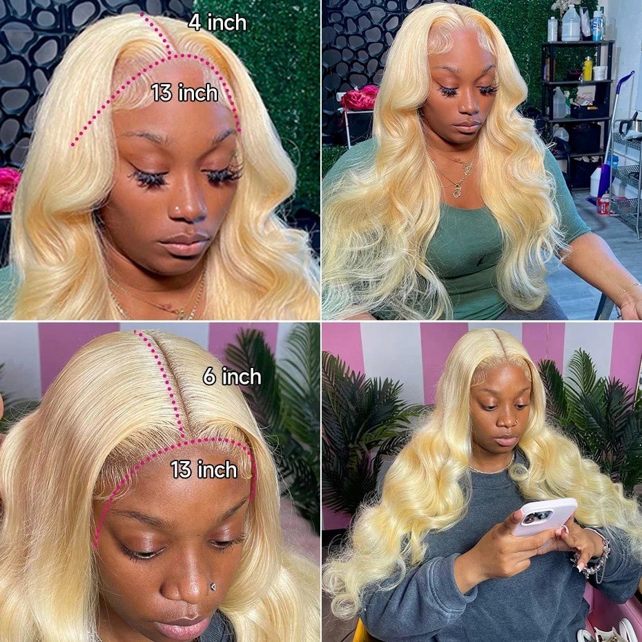 613 13x6 레이스 프론트 가발 인모 40인치 가발 - 613 Blonde Body Wave Lace Front Wig 리뷰 및 가격