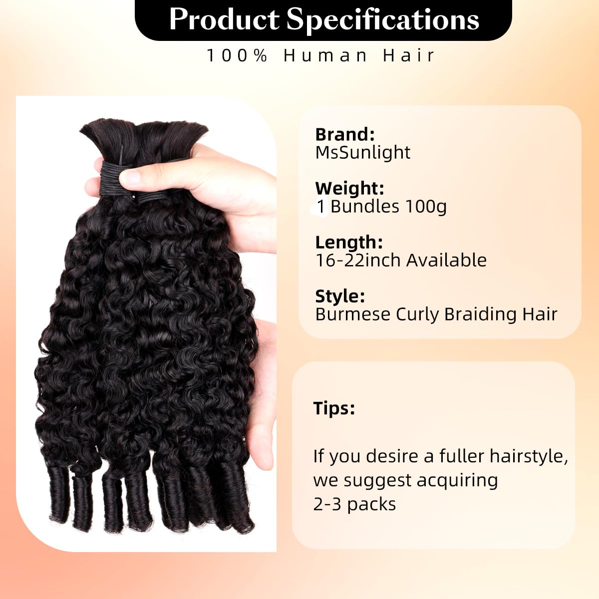 15A 인모 붙임머리용 보헤미안 브레이드 버마 곱슬 스 - Water Wave Bulk Human Hair For Braiding 리뷰 및 가격