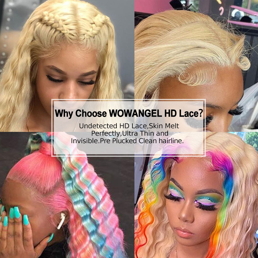 와우 엔젤 리얼 HD 레이스 정면 가발 250% 13x - 613 Blonde Body Wave Lace Front Wig 리뷰 및 가격