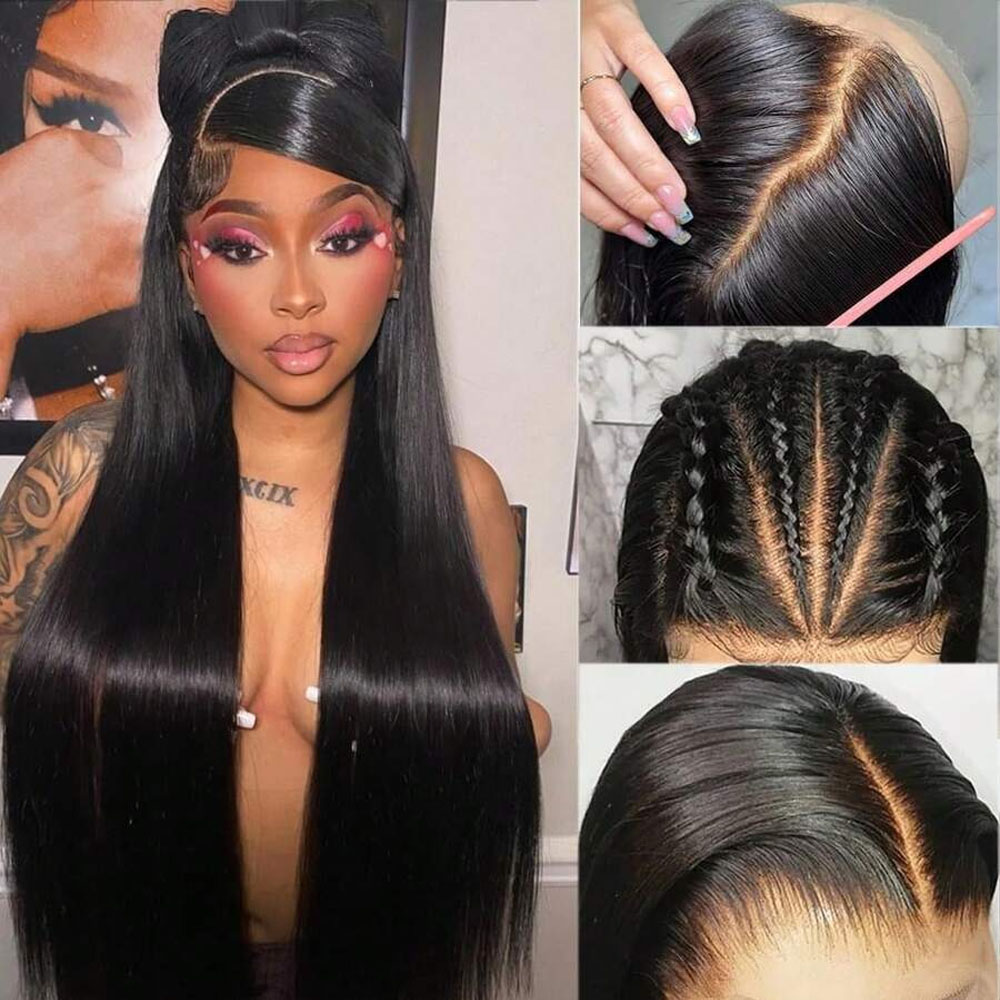 34인치 본 스트레이트 레이스 프론트 가발 인모 프리  - Hd Lace Frontal Wig Human Hair Pre Plucked 리뷰 및 가격