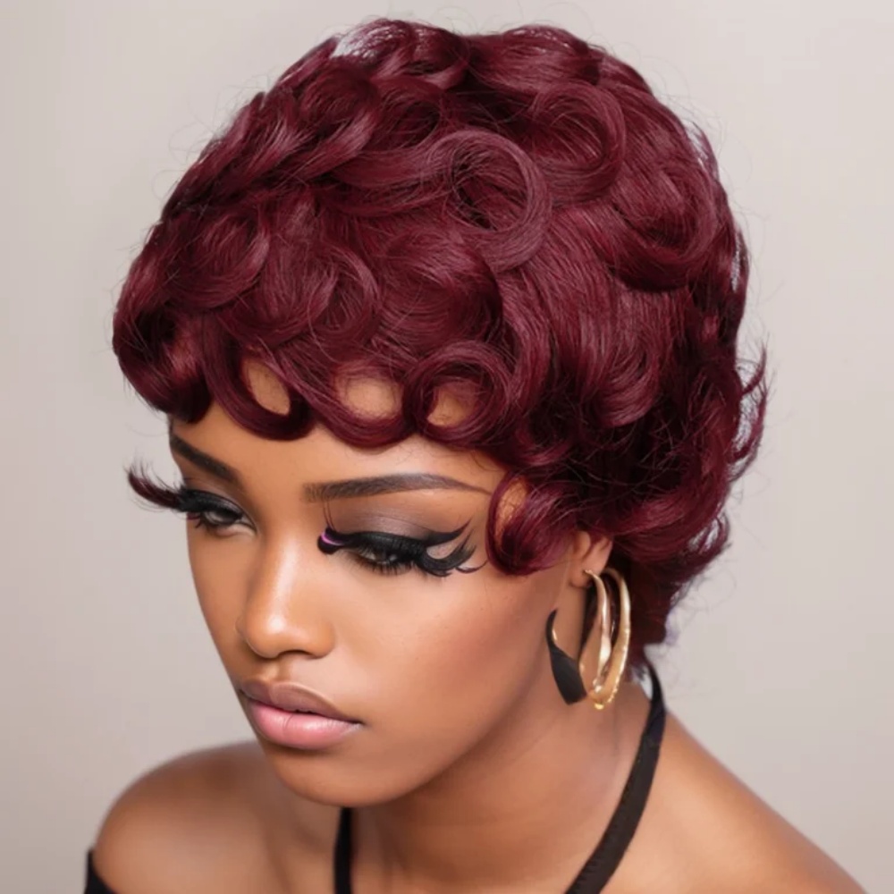 99J 픽시컷 가발 인모 숏 곱슬머리 여성용 가발 15 - Short Pixie Cut Wig Human Hair Cheap 리뷰 및 가격