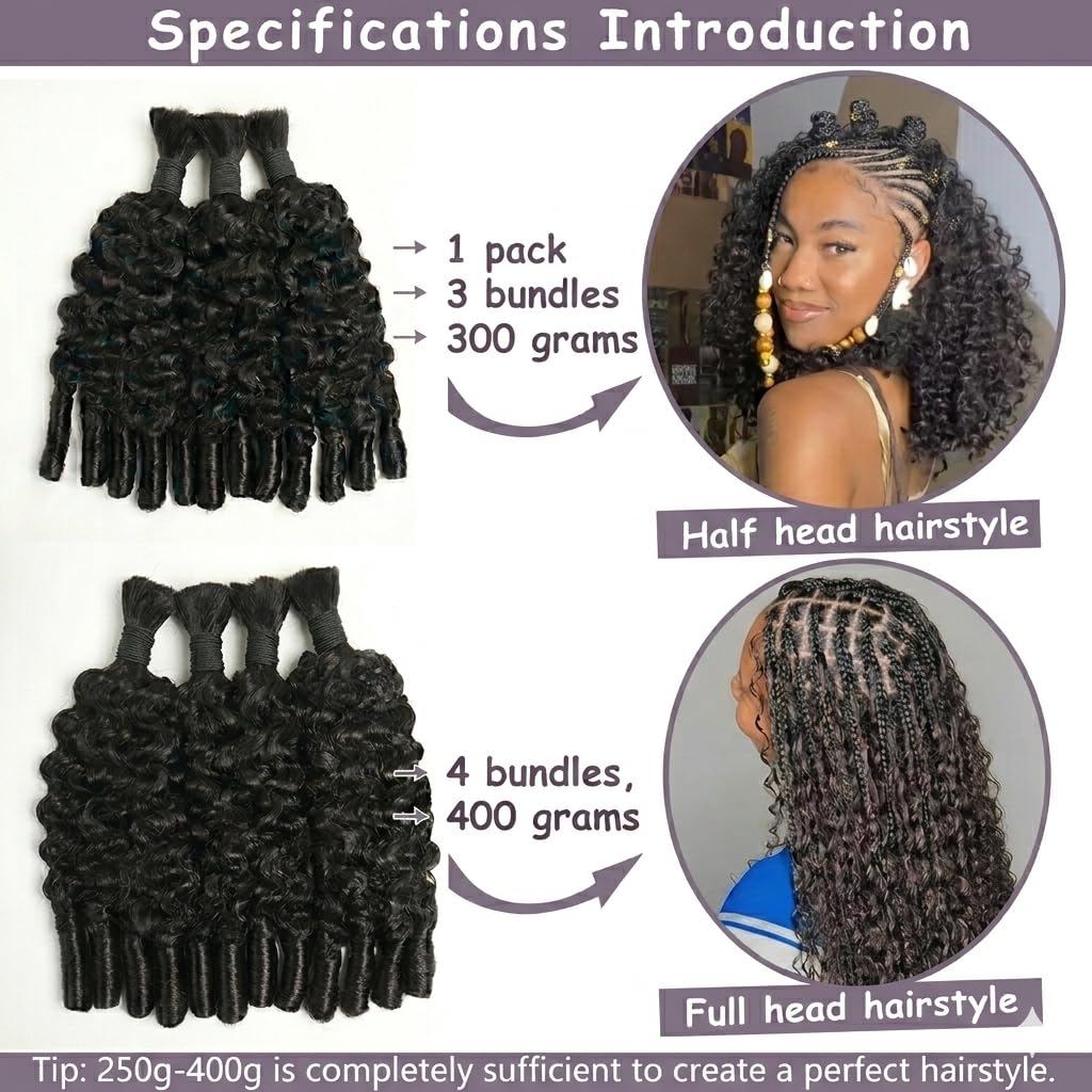 보헤미안 브레이드용 인모, 버마 곱슬머리 번들, 보헤미 - Water Wave Bulk Human Hair For Braiding 리뷰 및 가격