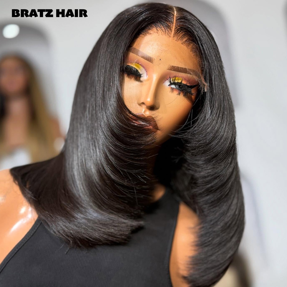 슈퍼 더블 드로운 레이어드 컷 5x5 클로저 글루리스  - Glueless Wear And Go Human Hair Wig 리뷰 및 가격