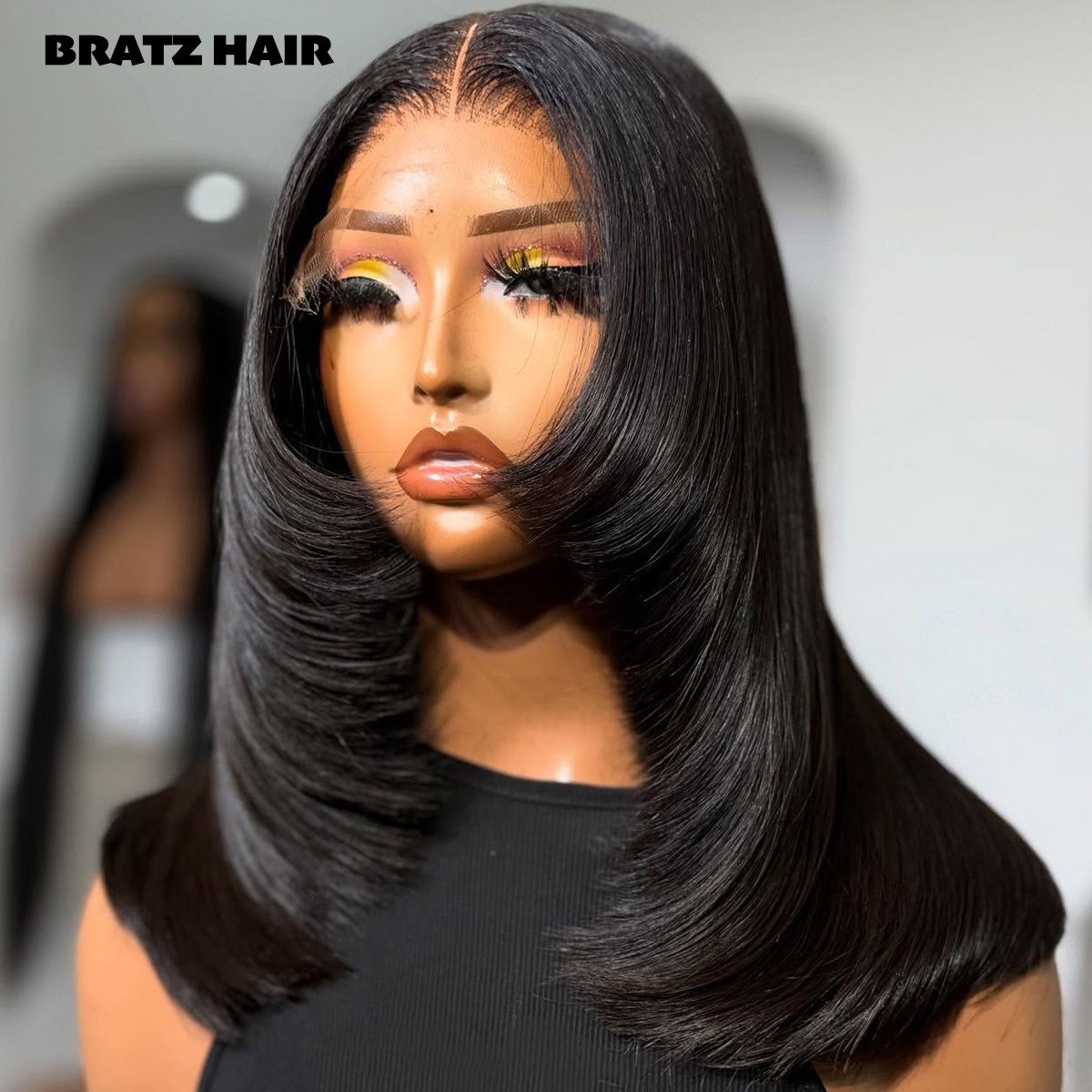 슈퍼 더블 드로운 레이어드 컷 5x5 클로저 글루리스  - Glueless Wear And Go Human Hair Wig 리뷰 및 가격