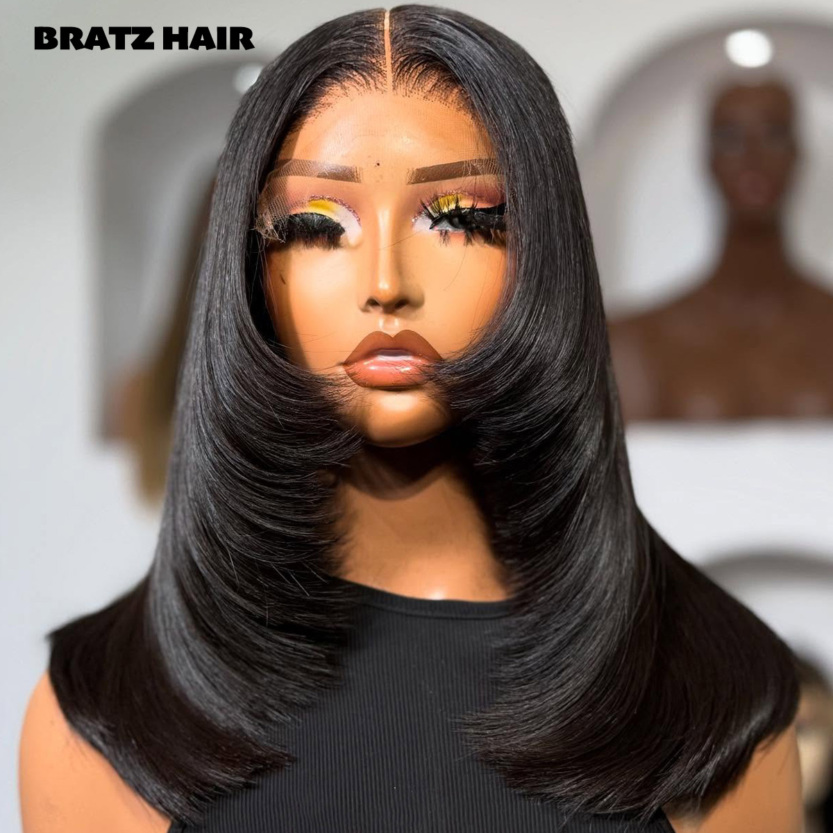 슈퍼 더블 드로운 레이어드 컷 5x5 클로저 글루리스  - Glueless Wear And Go Human Hair Wig 리뷰 및 가격