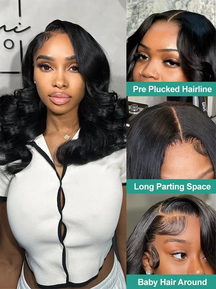 바디 웨이브 밥 가발 인모 13X5 레이스 프론트 인모 - Glueless Wear And Go Human Hair Wig 리뷰 및 가격
