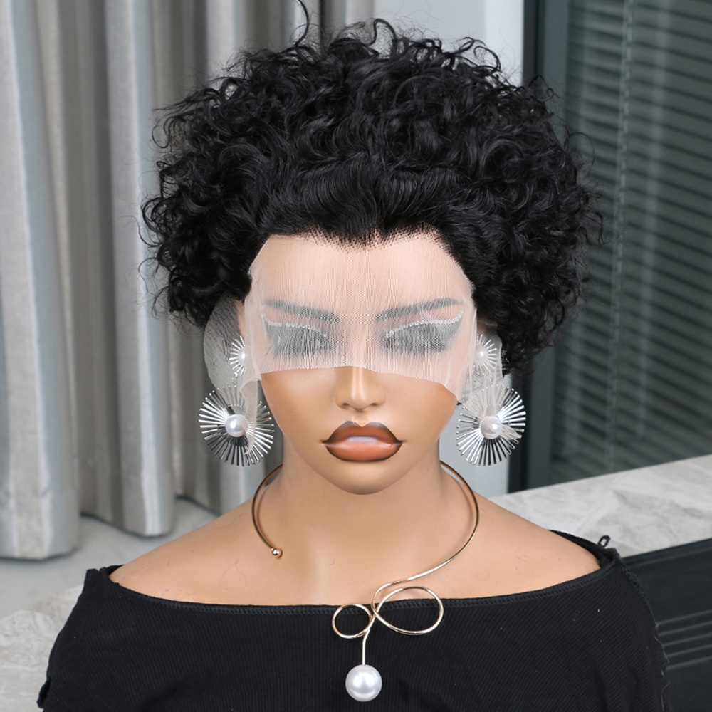 픽시컷 가발 인모 13x4 레이스 프론트 가발 짧은 곱 - Short Pixie Cut Wig Human Hair Cheap 리뷰 및 가격