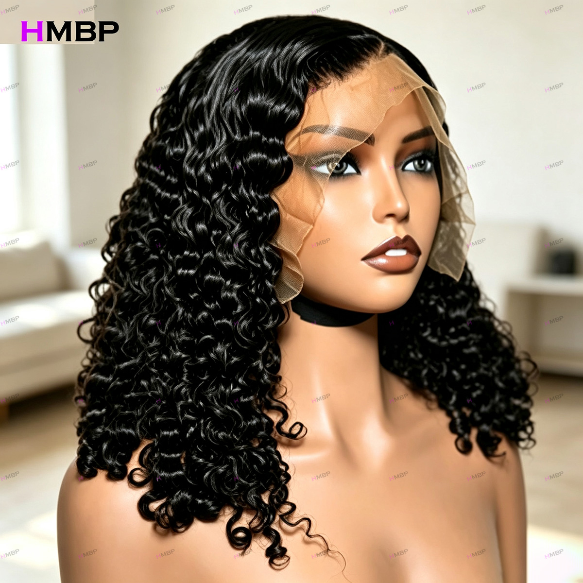 7x7 HD 레이스 프론탈 워터 웨이브 곱슬머리 인모  - Hd Lace Frontal Wig Human Hair Pre Plucked 리뷰 및 가격
