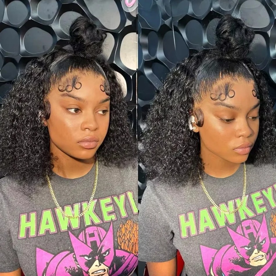 접착제 없이 착용 가능한 짧은 밥 스타일 가발, 16인 - Hd Lace Frontal Wig Human Hair Pre Plucked 리뷰 및 가격