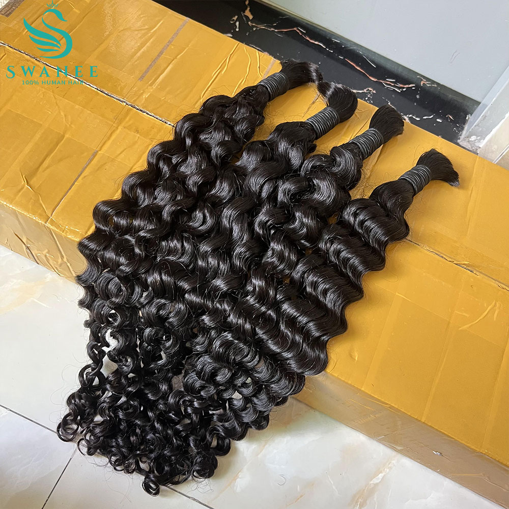 워터 웨이브 100% 인모 벌크, 보헤미안 브레이딩용  - Water Wave Bulk Human Hair For Braiding 리뷰 및 가격