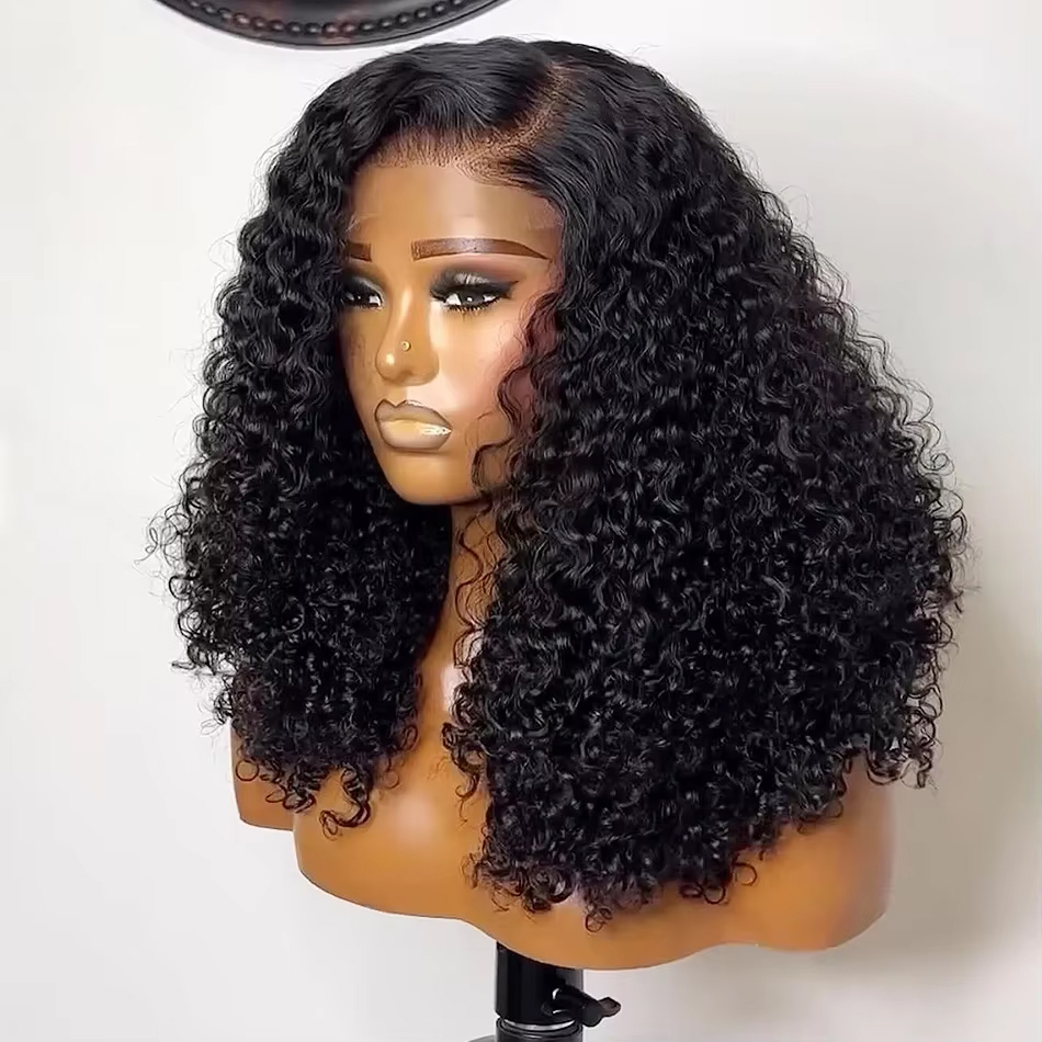 230% 숏 컬리 밥 13x4 레이스 프론트 가발 프리 - Glueless Wear And Go Human Hair Wig 리뷰 및 가격