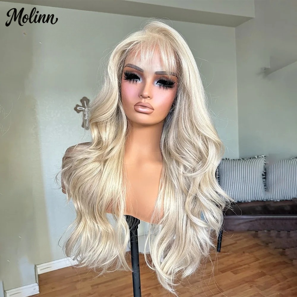 뱅스 613 블론드 바디 웨이브 레이스 프론트 가발 1 - 613 Blonde Body Wave Lace Front Wig 리뷰 및 가격