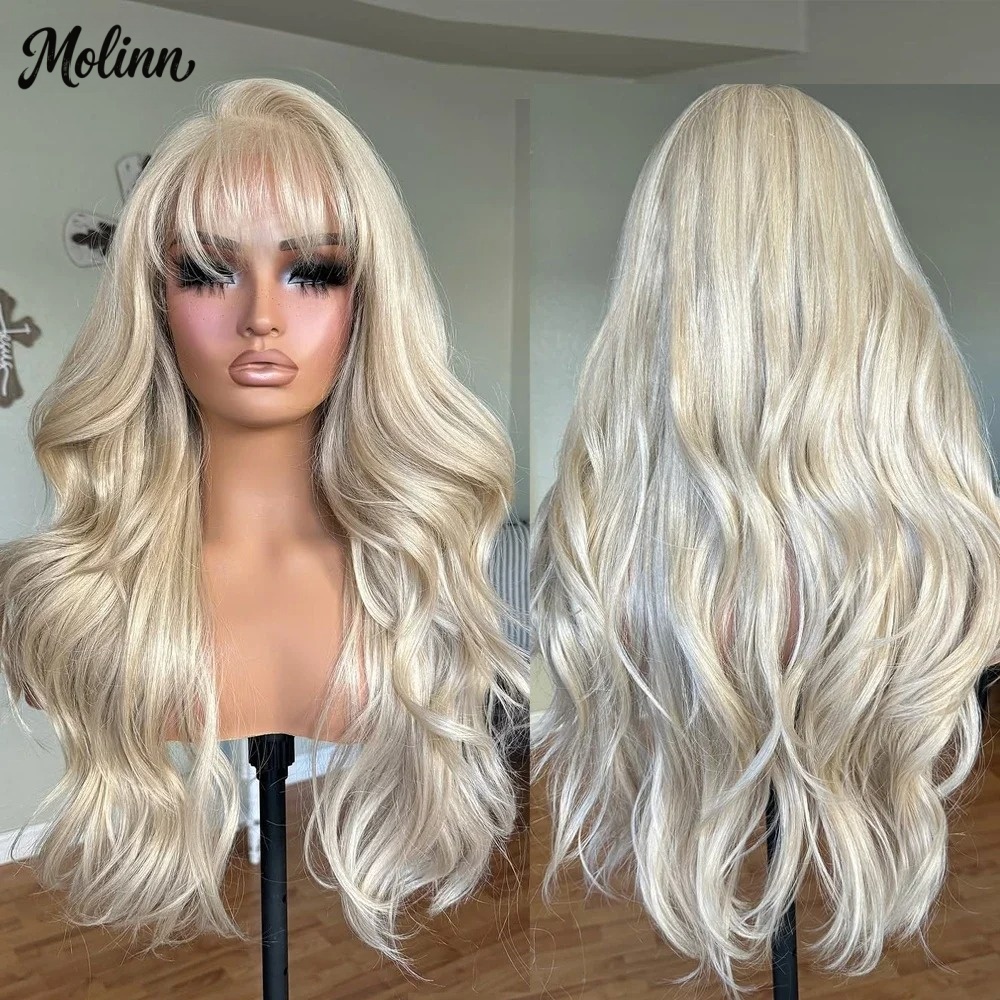 뱅스 613 블론드 바디 웨이브 레이스 프론트 가발 1 - 613 Blonde Body Wave Lace Front Wig 리뷰 및 가격