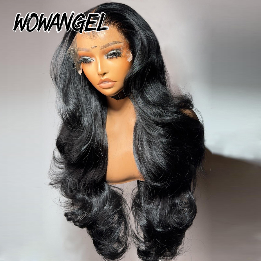 와우 엔젤 바디 웨이브 제트 블랙 250% 13x6 H - Lace Front Wigs 리뷰 및 가격