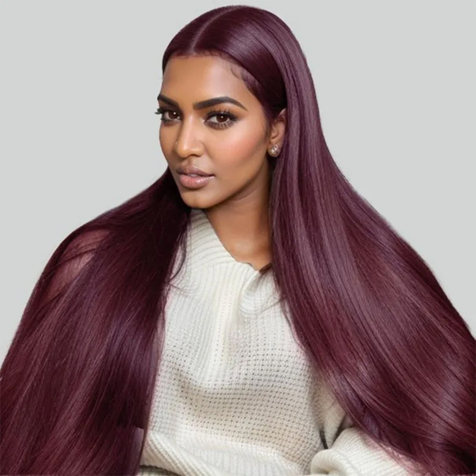 5x5 글루리스 가발 100% 인모 버건디 99J 13 - Lace Front Wigs 리뷰 및 가격