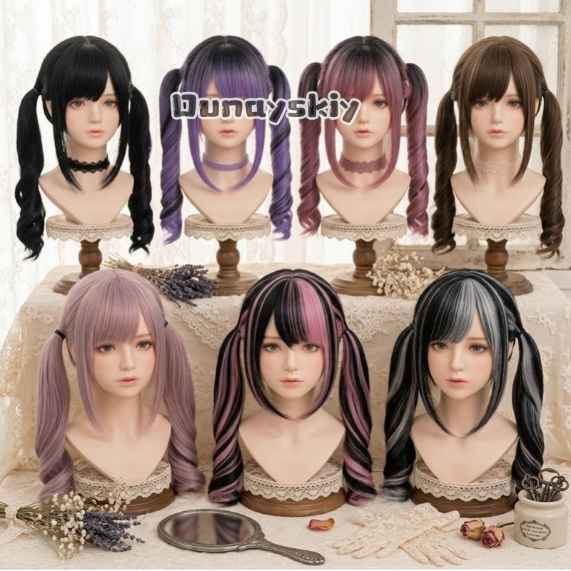 코스프레 지라이 케이 할로윈 파티 핑크에서 블랙 그라데 - Hair Bundles 리뷰 및 가격