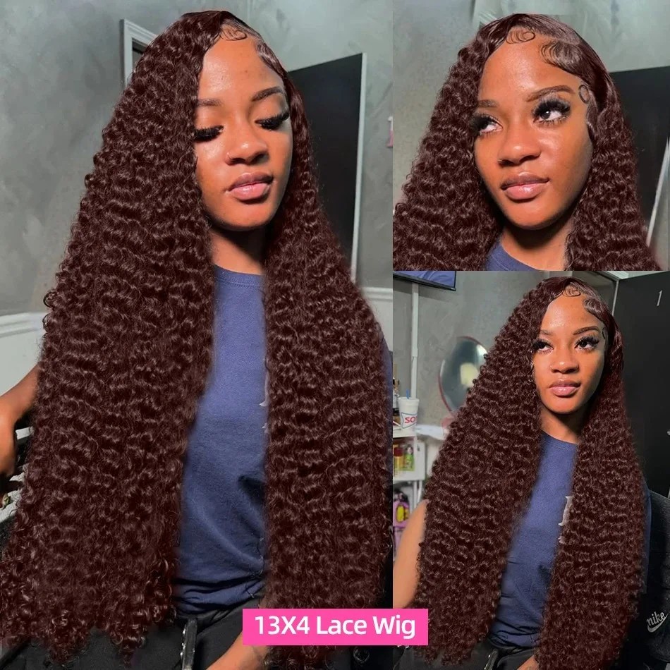 곱슬 레이스 프론트 가발 초콜릿 브라운 인모 가발 13 - Hd Lace Frontal Wig Human Hair Pre Plucked 리뷰 및 가격